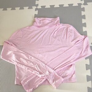 Aritzia Light Pink Turtleneck Top